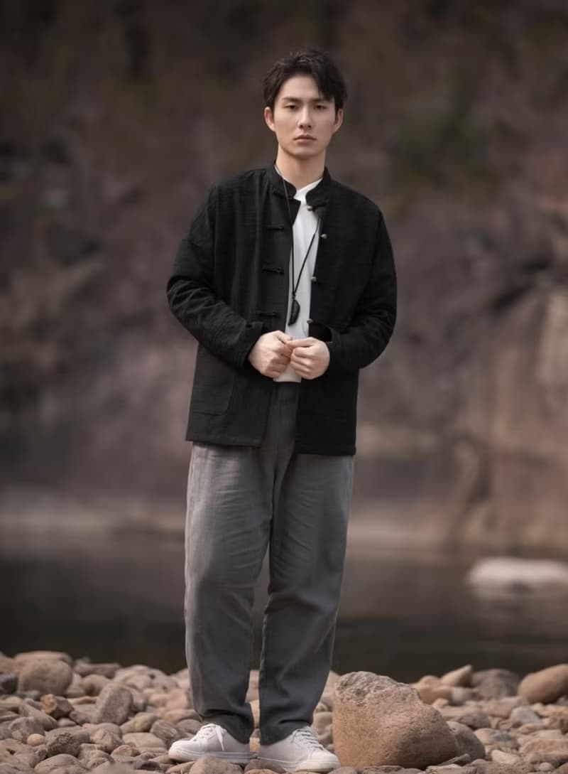東方國色 中國風亞麻長袖襯衫