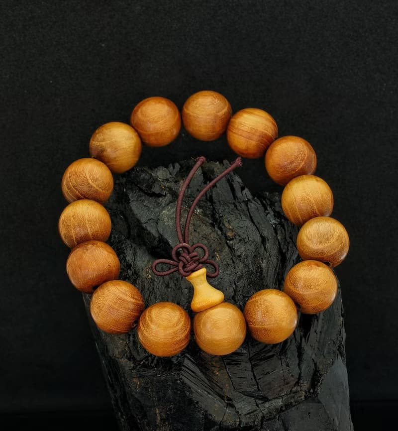 入門級黃金檀木珠 15mm 手鍊