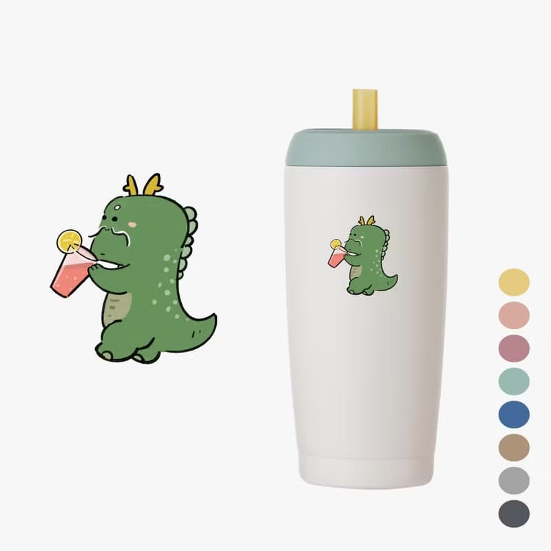 YCCT速吸杯2代550ml - 大象 -啵一下就能喝的環保咖啡杯/保冰保溫