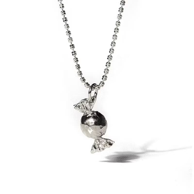 Candy Silhouette Necklace with Italian Chain in 925 Sterling Silver