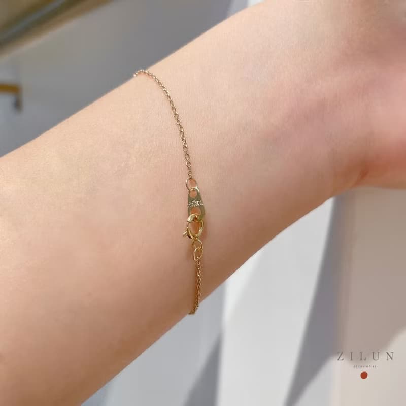 │簡約│迷你無限 • 高質感極細 • 手鍊• 美國14K注金• 14kgf