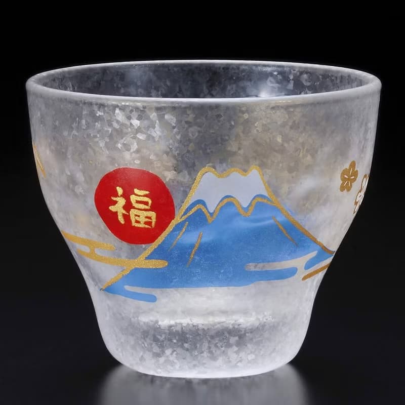 90cc【日本ADERIA】人氣吉祥物 富士山 招福杯