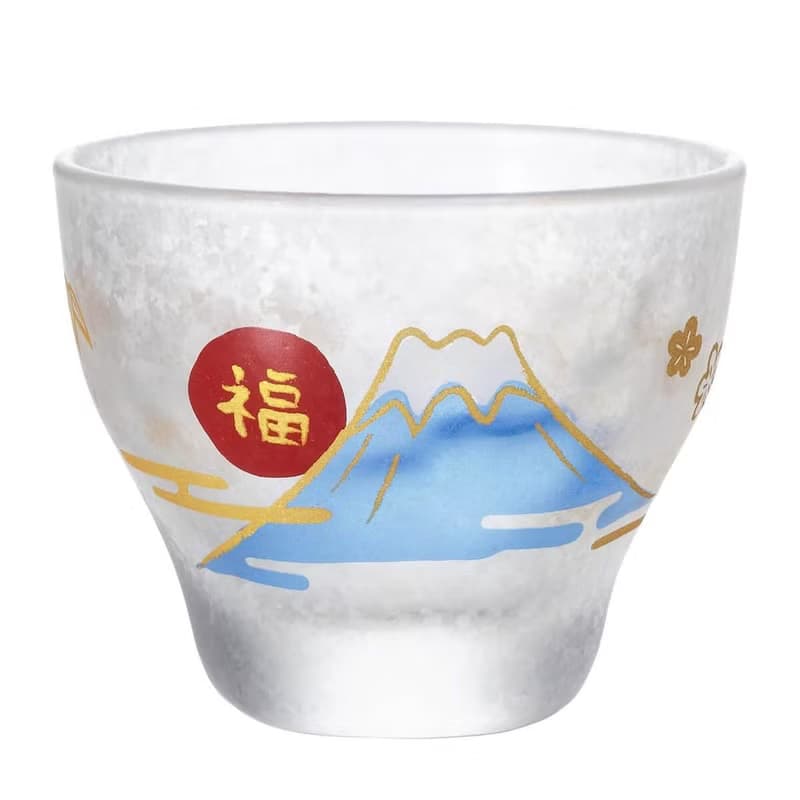 90cc【日本ADERIA】人氣吉祥物 富士山 招福杯