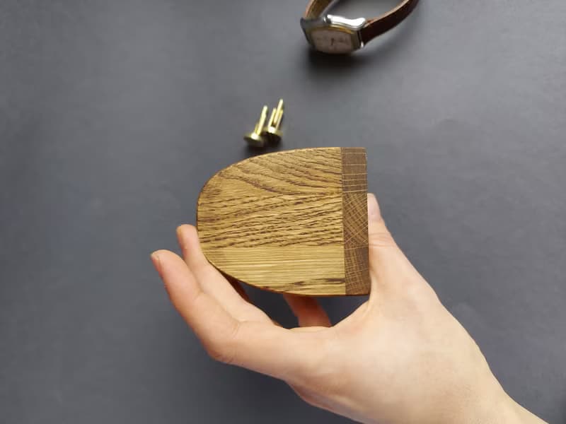 Wood single watch stand/display/holder for men, dad, boyfriend, husband/