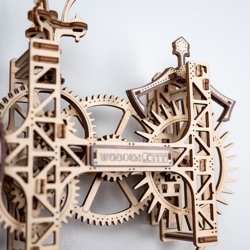 偷偷為男友準備的手工禮物WOODEN CITY Steampunk Wall Clock掛鐘