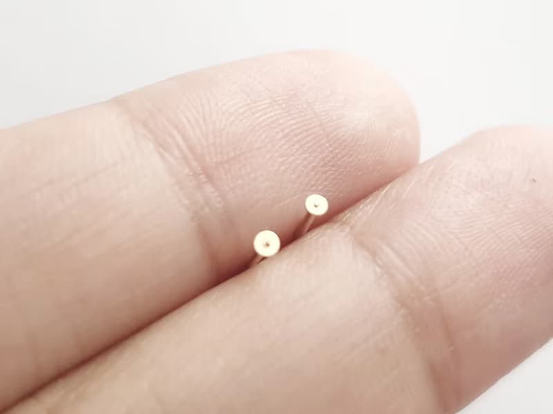 1 mm 超迷你耳環 養耳棒 軟骨 耳骨 第二耳洞 SV925/14KGF