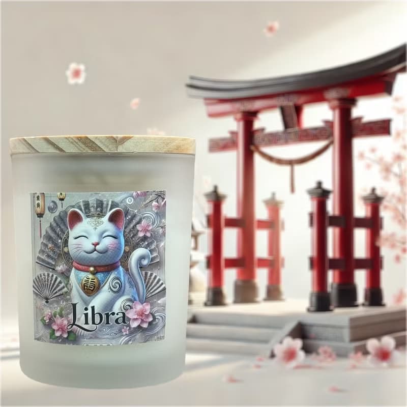 12星座 天秤座香氛燭杯 招財貓與星座的創新結合 為生活增添幸福