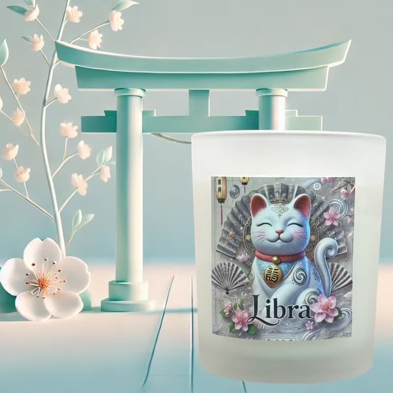 12星座 天秤座香氛燭杯 招財貓與星座的創新結合 為生活增添幸福