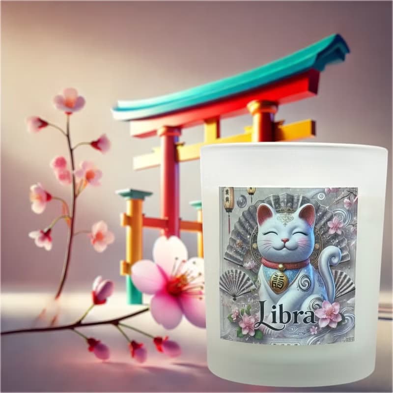 12星座 天秤座香氛燭杯 招財貓與星座的創新結合 為生活增添幸福