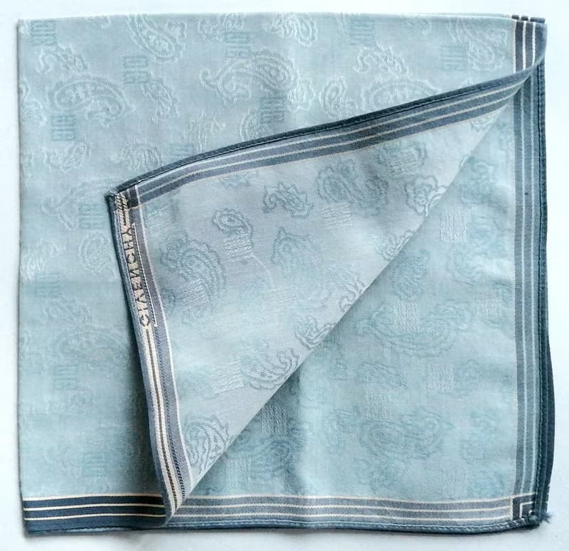 Givenchy Vintage Handkerchief Paisley Pattern Gift for Dad 19 x 18 inches