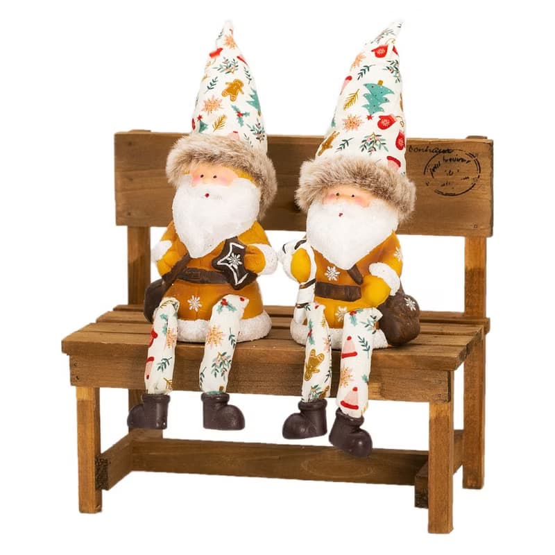 デバリエ クリスマス サンタクロース トムテ北欧の妖精 オシャレ インテリア クリスマスオーナメント お部屋のアクセント ユールトムテ プレゼント×ステッキ