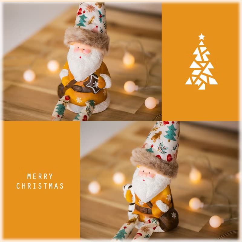 デバリエ クリスマス サンタクロース トムテ北欧の妖精 オシャレ インテリア クリスマスオーナメント お部屋のアクセント ユールトムテ プレゼント×ステッキ