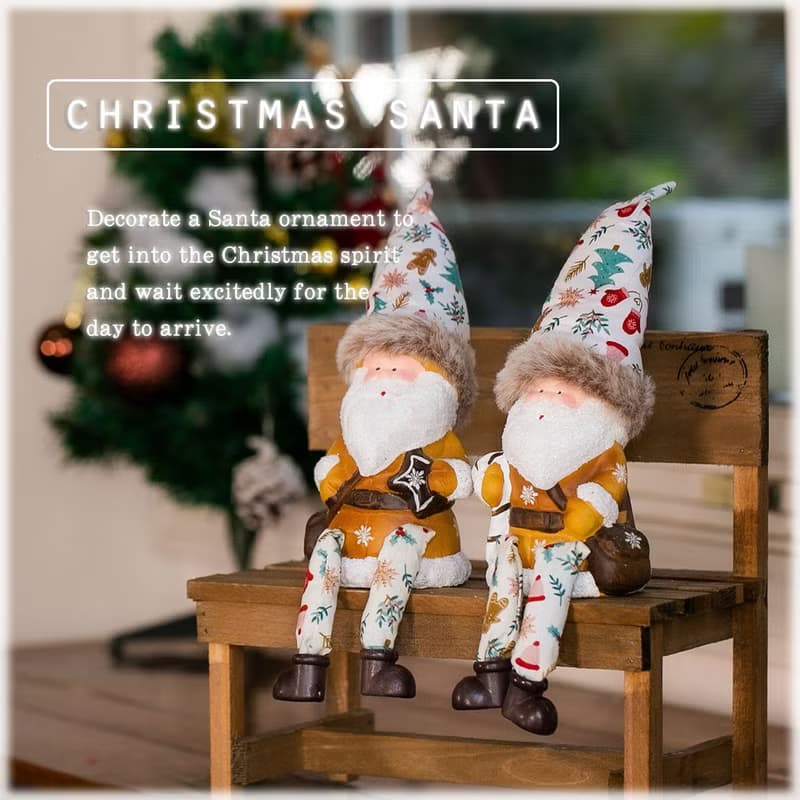 デバリエ クリスマス サンタクロース トムテ北欧の妖精 オシャレ インテリア クリスマスオーナメント お部屋のアクセント ユールトムテ プレゼント×ステッキ
