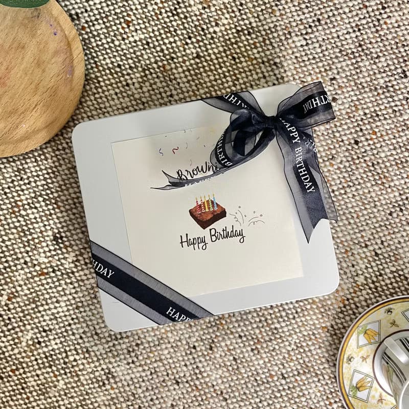 Lotus深黑可可脆皮軟心布朗尼 (鐵盒)