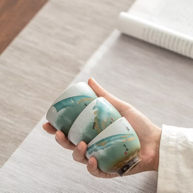 福祿壽喜財 | 主人杯 陶瓷功夫茶杯5件套 新年春節禮物 禮盒裝