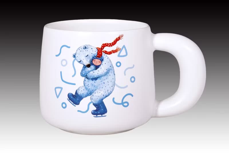 幾米 擁抱 日日馬克杯 北極熊(甜白釉)