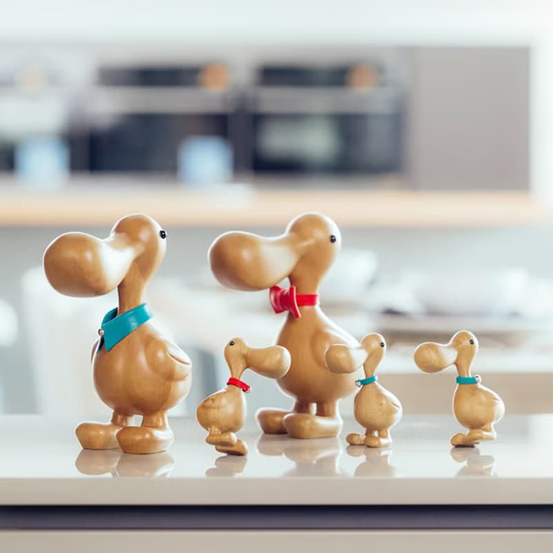 嚴選居家擺飾淘氣 _ 手工實木鴨家族【新婚居家賀禮】