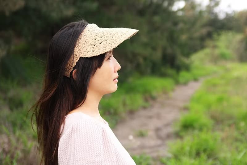Unni唯美空頂帽-編織帽 空頂帽 帽子 登山帽 蕾絲帽 stra