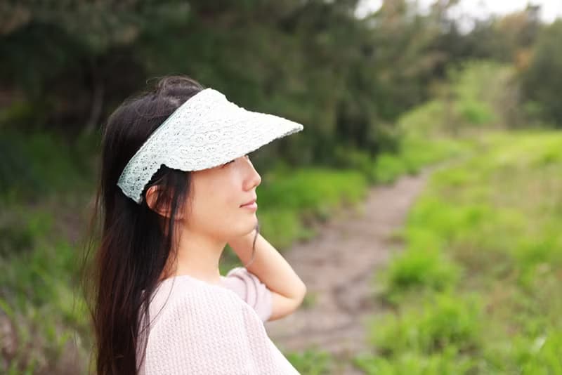 Unni唯美空頂帽-編織帽 空頂帽 帽子 登山帽 蕾絲帽 stra