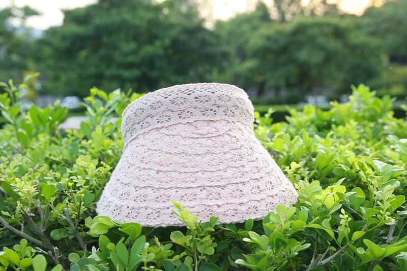 Unni唯美空頂帽-編織帽 空頂帽 帽子 登山帽 蕾絲帽 stra