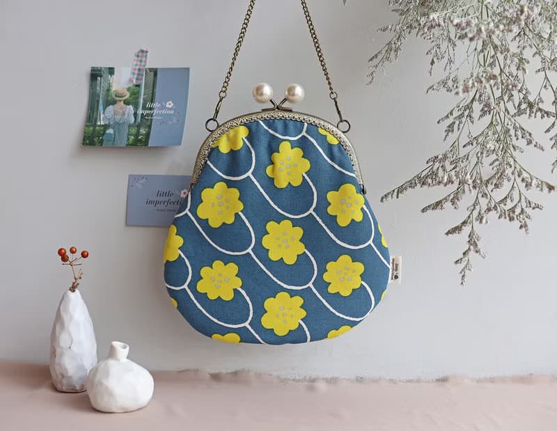 -月曜流星- 經典口金包 口金包 側背包 隨身包