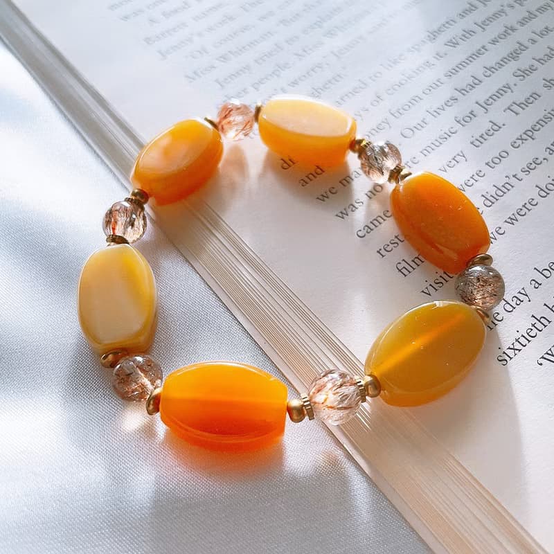 荒漠高砂 │ 黑金超七 波斯瑪瑙 銅 手鍊【招財聚寶】