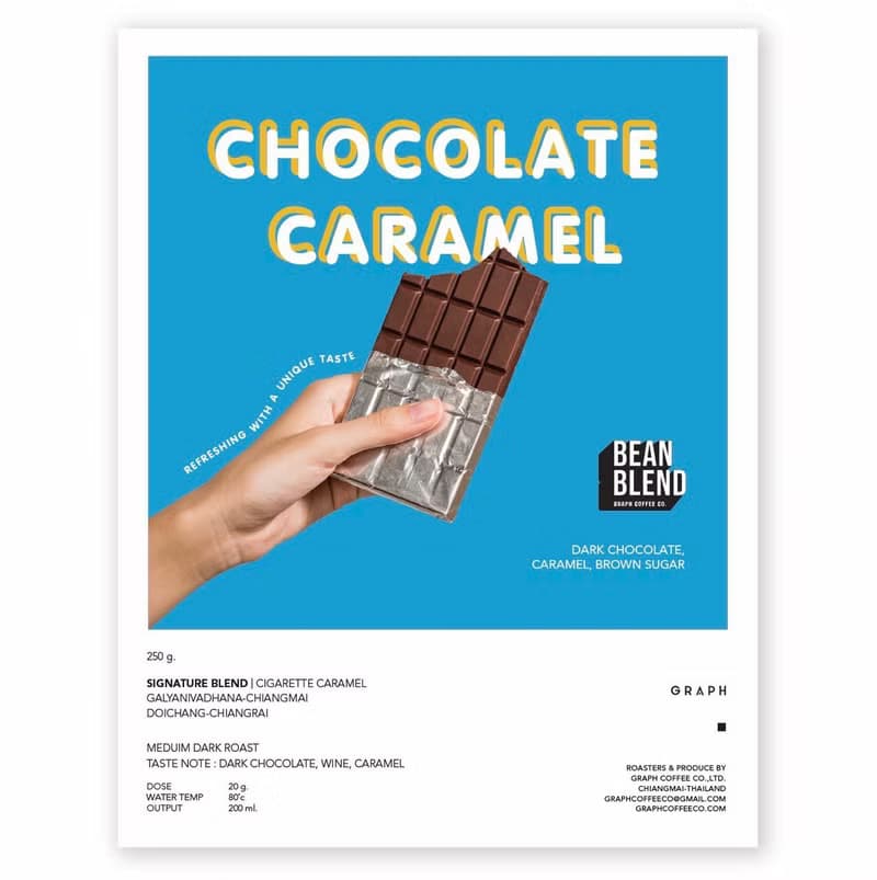 GRAPH | SIGNATURE BLEND - DARK TONE SET - CHOCOLATE CARAMEL 1000g.