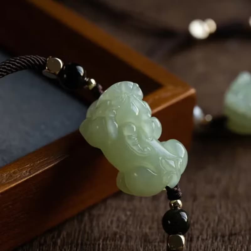 和田玉貔貅手鏈情侶款