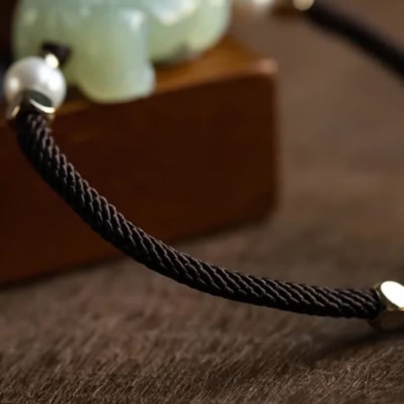 和田玉貔貅手鏈情侶款