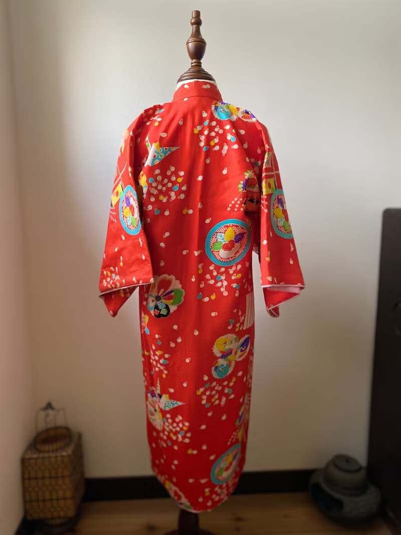 日本女童七五三和服古著長襦袢