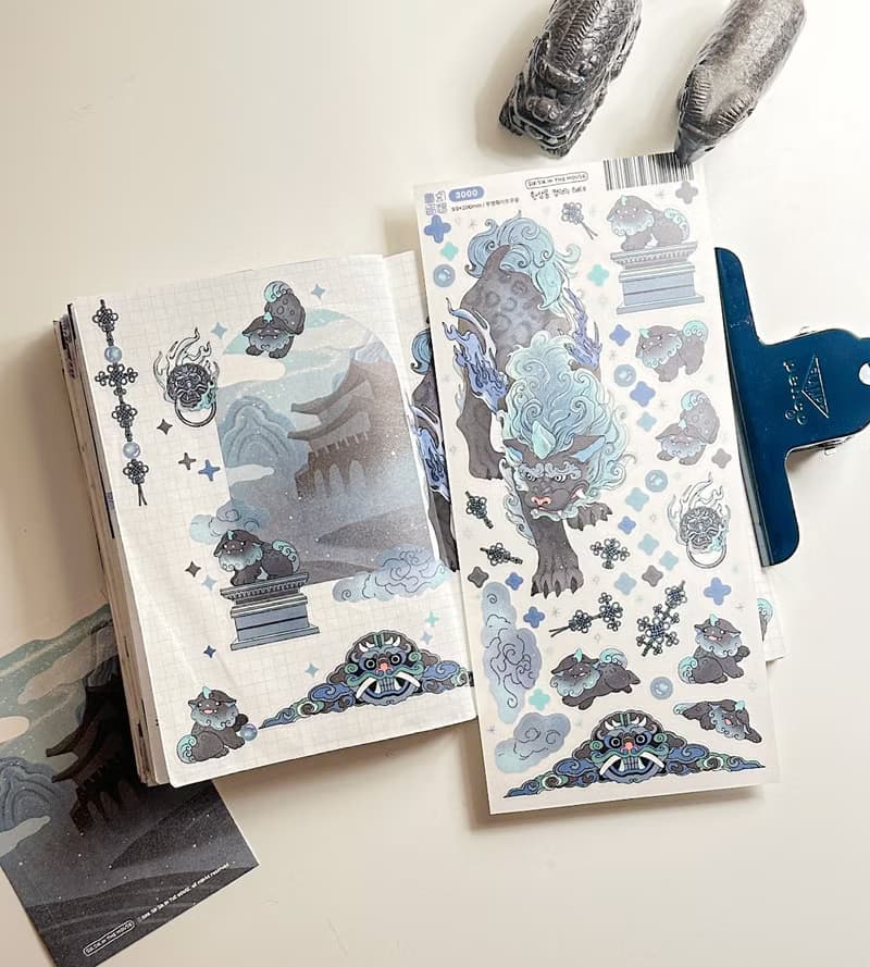 Tiger Korean Aesthetic Sticker Pack (4 designs + Special Gift)