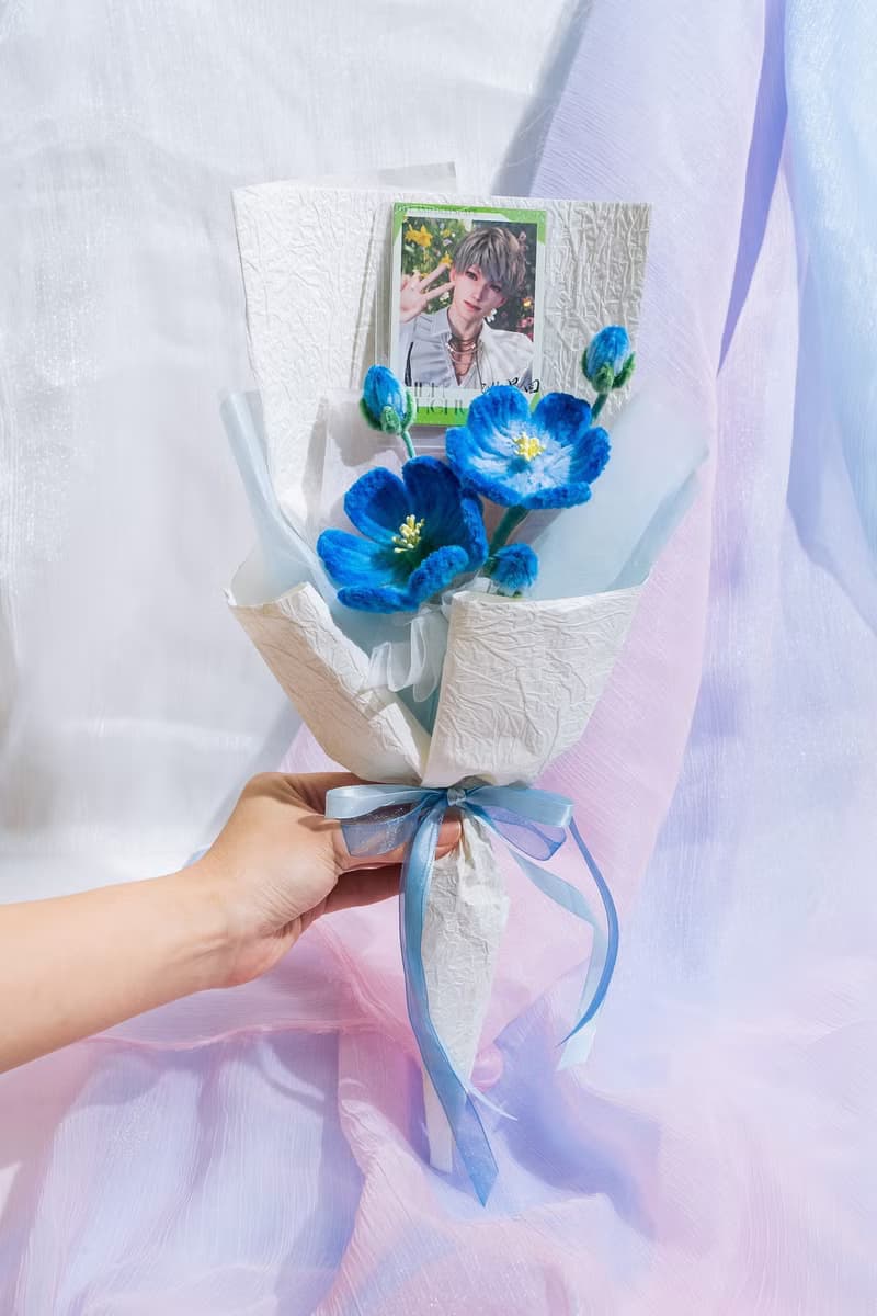 獵人小姐的婚約 星辰之戀 主題概念手作毛根花束贈1ml Evol試香瓶