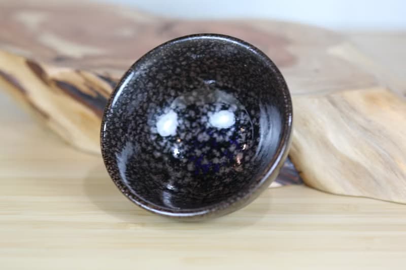 【母親節禮物】60ml 油滴 天目釉 圓滿茶杯 鶯歌名家葉敏祥作品
