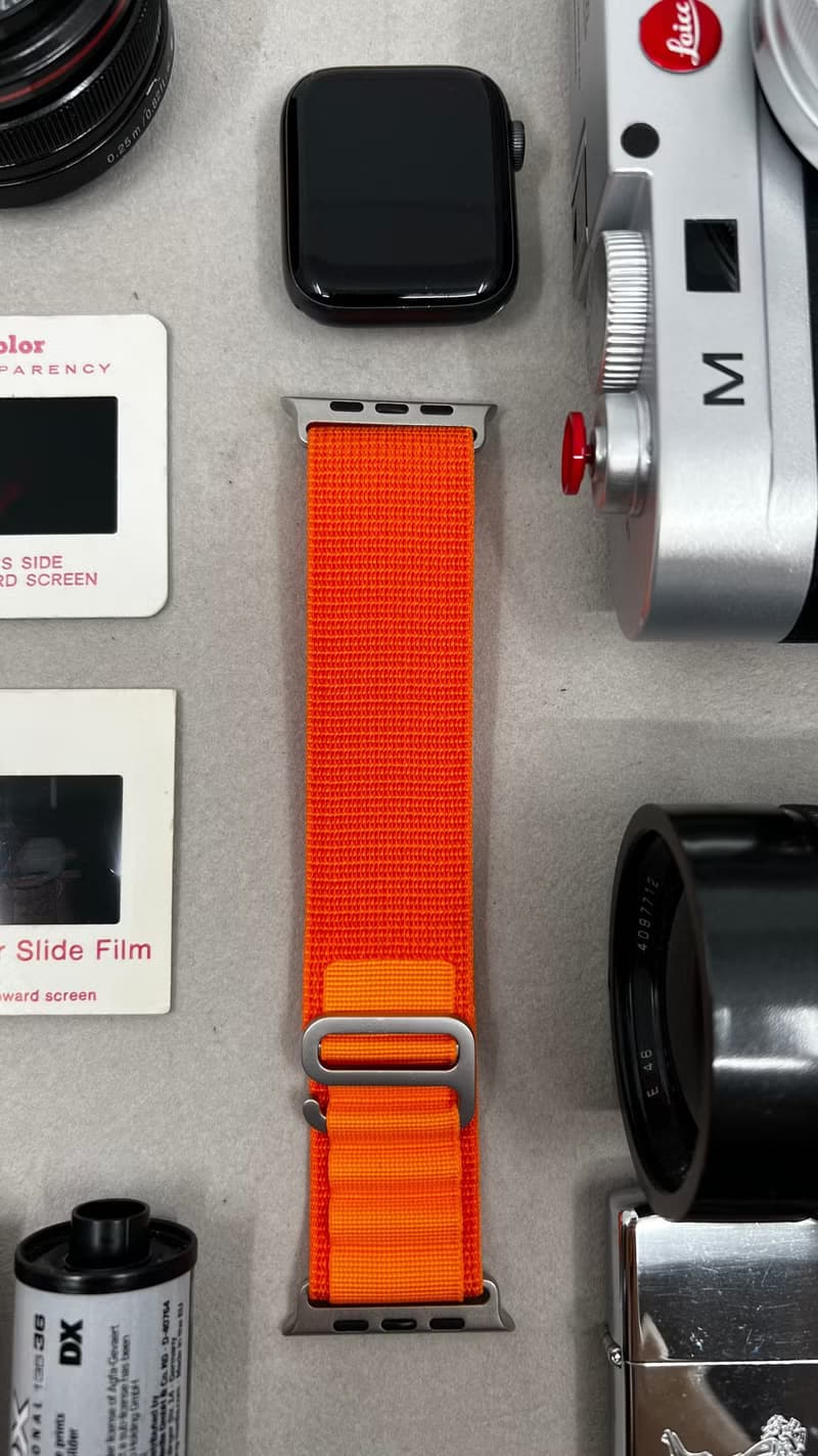 Apple Watch Ultra 49mm 多色 橘子色 Alpine Loop腕錶高山環錶帶
