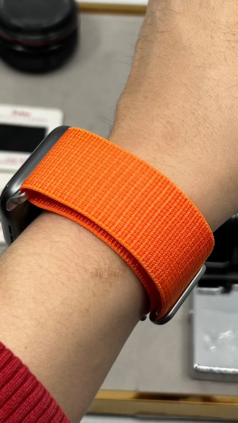 Apple Watch Ultra 49mm 多色 橘子色 Alpine Loop腕錶高山環錶帶