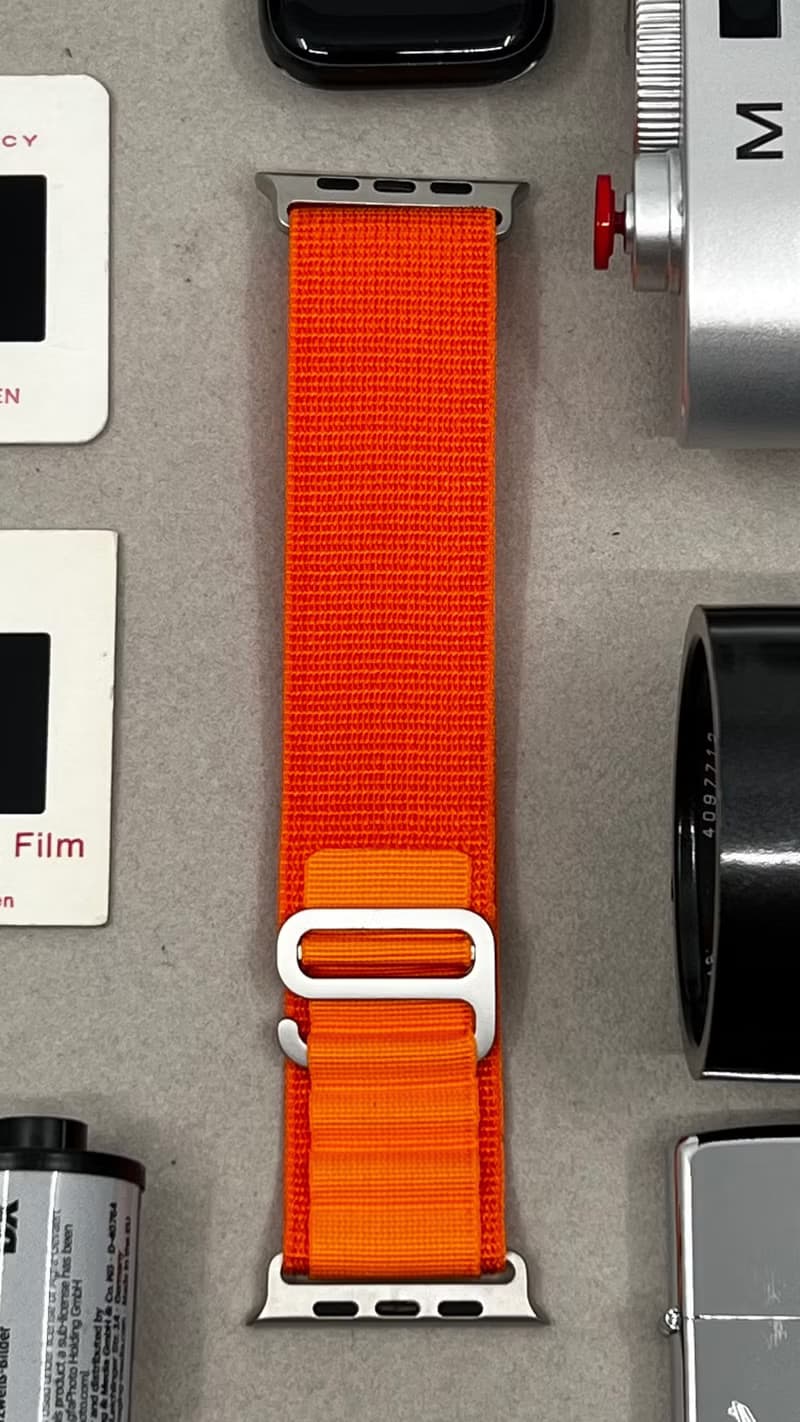 Apple Watch Ultra 49mm 多色 橘子色 Alpine Loop腕錶高山環錶帶