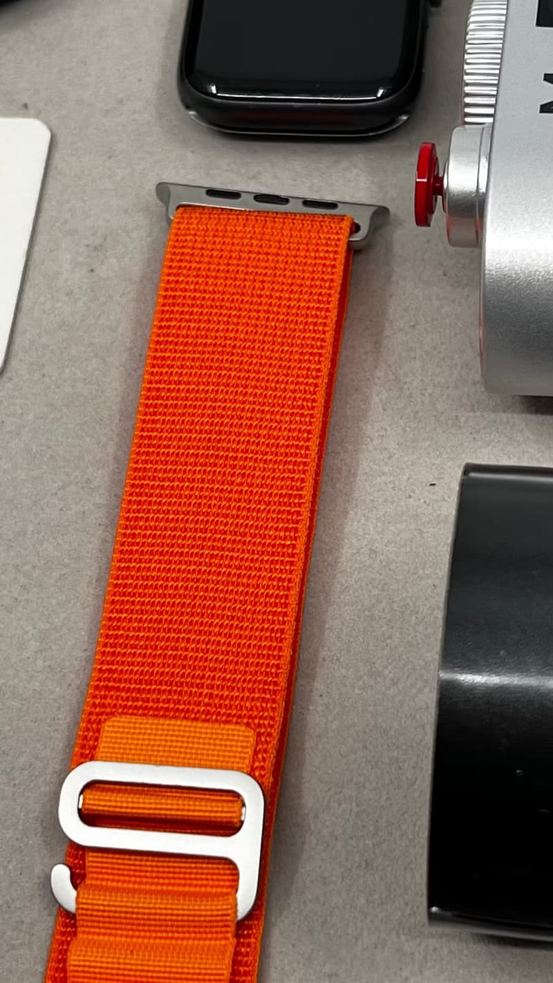 Apple Watch Ultra 49mm 多色 橘子色 Alpine Loop腕錶高山環錶帶