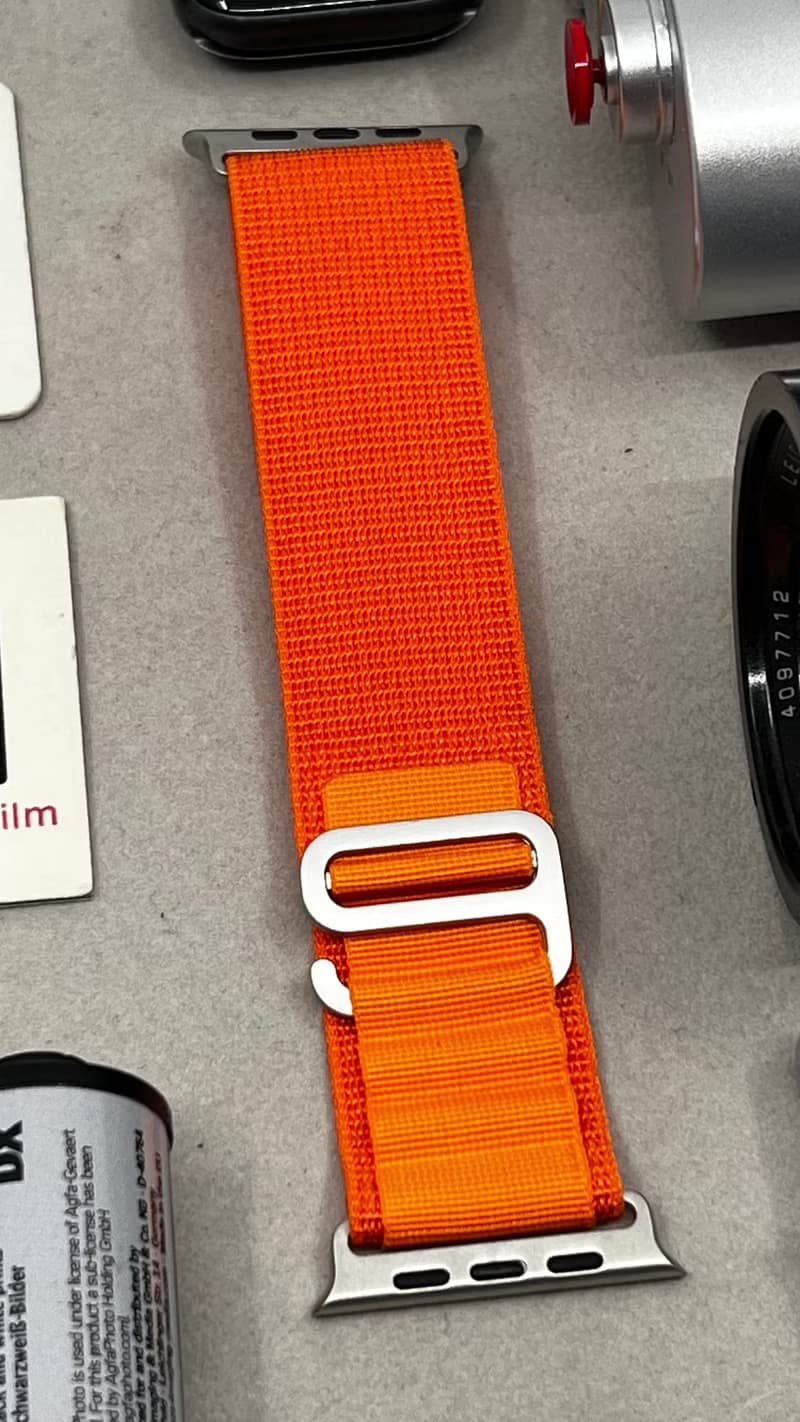 Apple Watch Ultra 49mm 多色 橘子色 Alpine Loop腕錶高山環錶帶