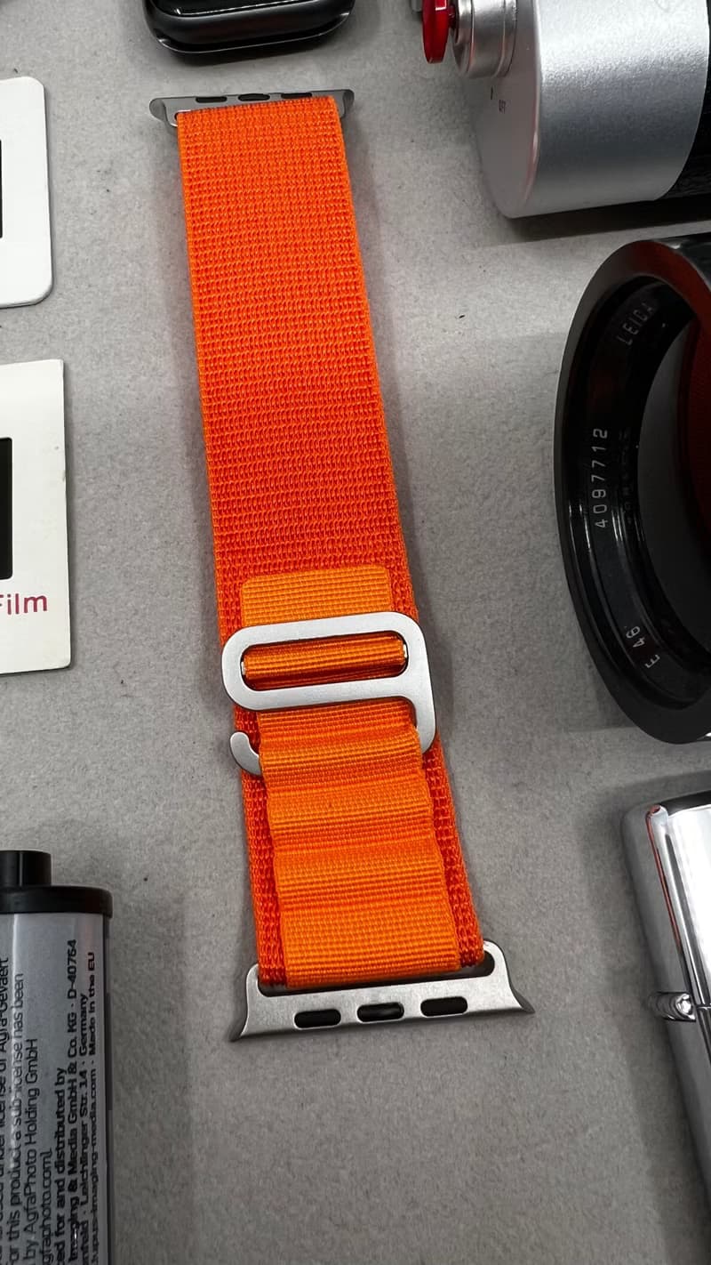 Apple Watch Ultra 49mm 多色 橘子色 Alpine Loop腕錶高山環錶帶