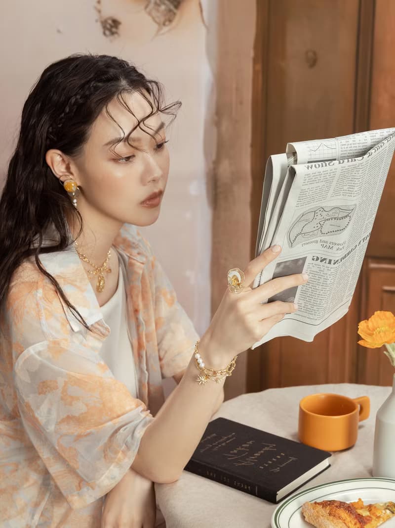 威尼斯之旅。MUCHAT手作14+18KGP黃水晶珍珠太陽手鍊