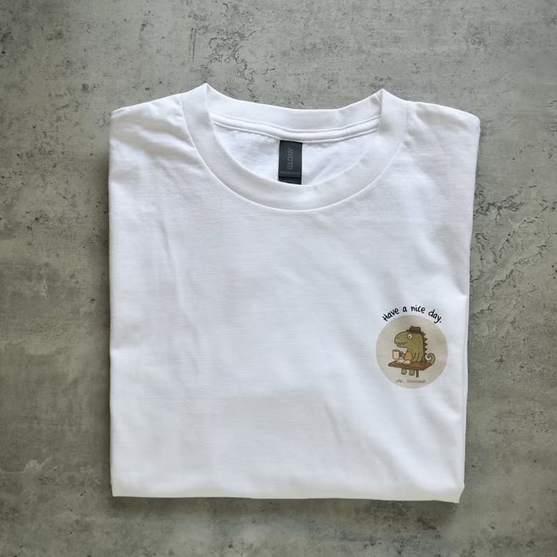 【桐鹿】恐龍先生 棉T_美好的日子(訂製商品)