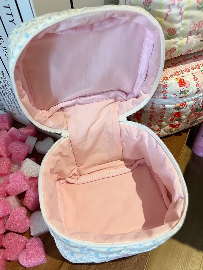 Sweetstore Supply原創可愛甜美蝴蝶結手提小盒子化妝品收納包