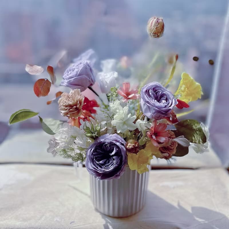 【永生花禮】迷霧藍玫瑰永生花禮/開幕花禮/升遷花禮/祝賀花禮