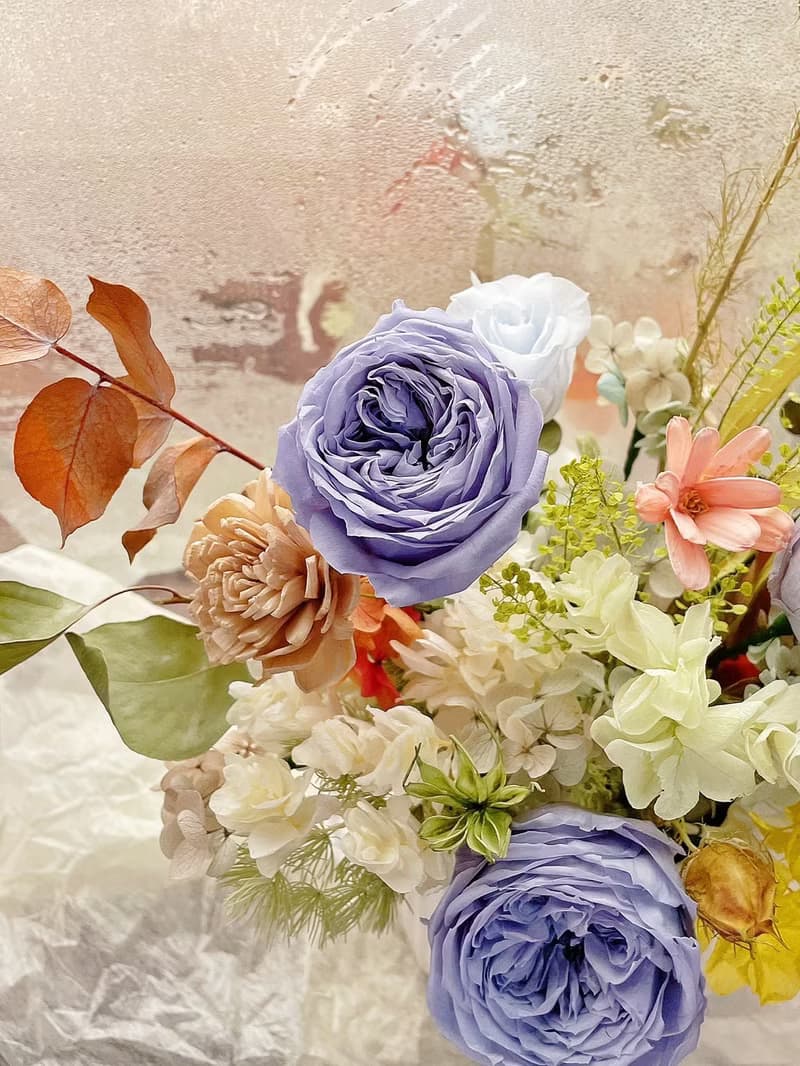 【永生花禮】迷霧藍玫瑰永生花禮/開幕花禮/升遷花禮/祝賀花禮