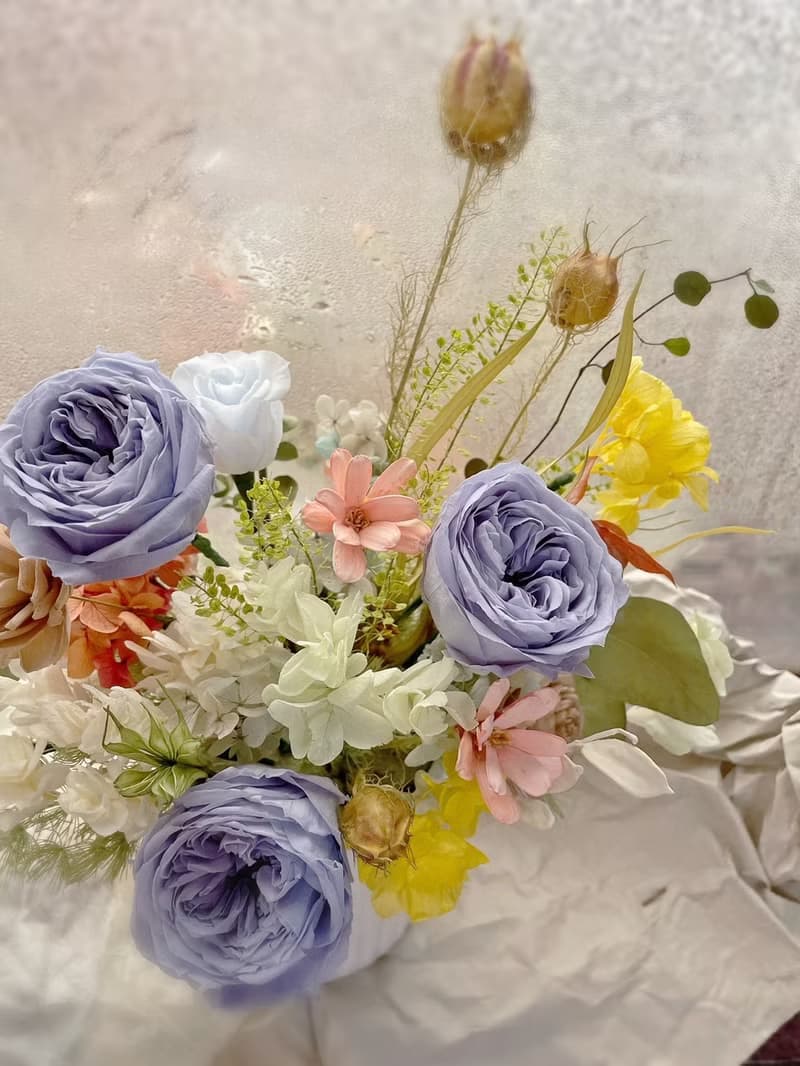 【永生花禮】迷霧藍玫瑰永生花禮/開幕花禮/升遷花禮/祝賀花禮