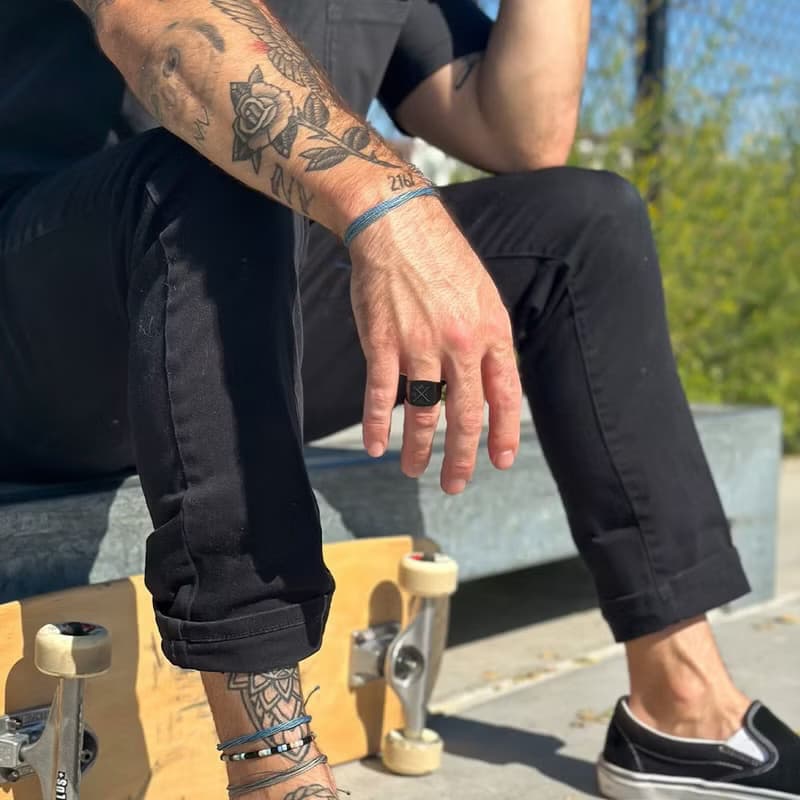 Pura Vida 美國手工 ALPINE BLUE 高山深藍 基本款可調式衝浪手環