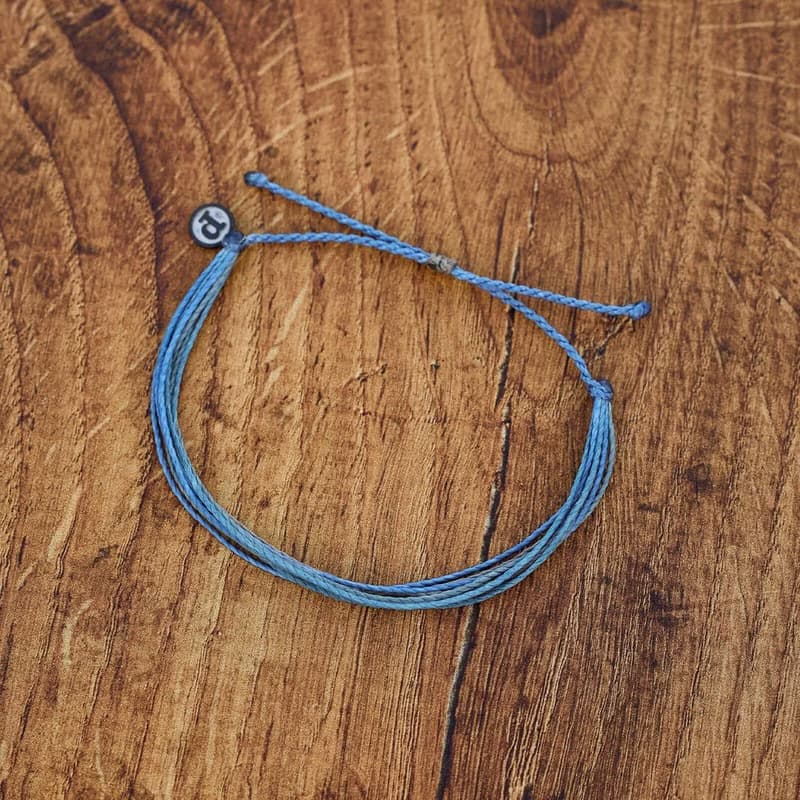 Pura Vida 美國手工 ALPINE BLUE 高山深藍 基本款可調式衝浪手環