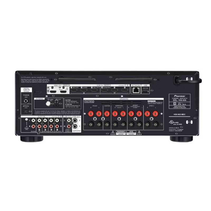 【父親節禮物】Pioneer先鋒7.2聲道 AV環繞擴大機 VSX-935(B)