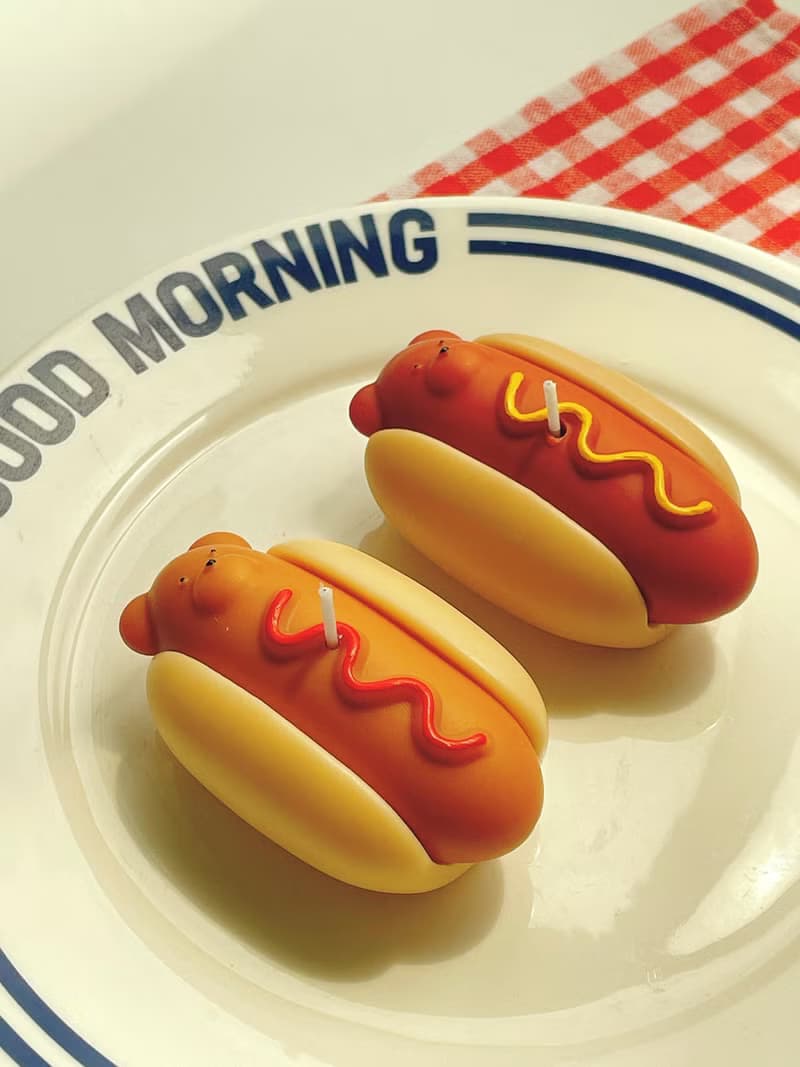 熱狗熊香氛蠟燭hotdog candle