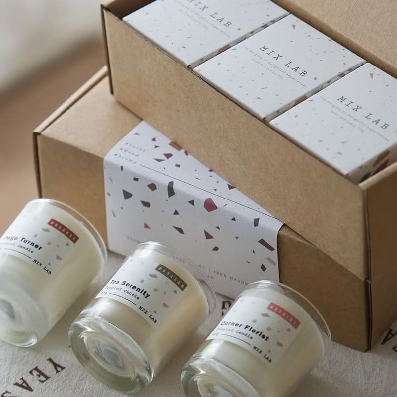 MIX LAB 天然大豆香氛蠟燭禮盒 | 65g小蠟燭3入組